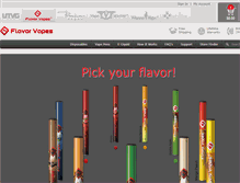 Tablet Screenshot of flavorvapes.com